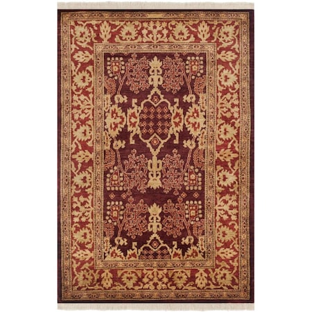 Safavieh 9 x 12 ft. Peshawar Rectangle Area Rug Burgundy & Bronze P600C-9
